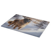 Planche À Découper Leonberger Noël sous la neige (Coin)