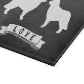 Planche À Découper Leonberger Silhouettes Amour (Coin)