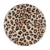 Planche À Découper Leopard Design Motif : Wild Elegance. (Devant)