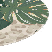 Planche À Découper Leopard Monstera : Jungle Imprimer Vintage. (Coin)