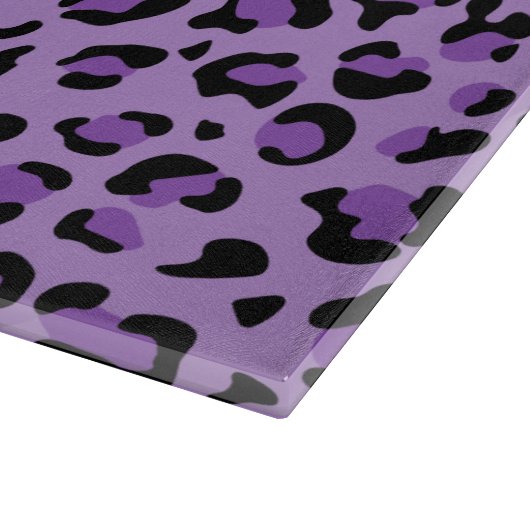 Planche À Découper Leopard Print, Léopard Spots, Purple Leopard (Coin)
