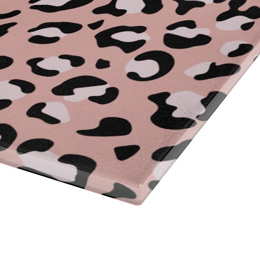 Planche À Découper Léopard Print, Léopard Spots, Rose Léopard (Coin)