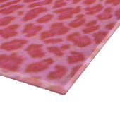 Planche à découper léopard rose (Coin)