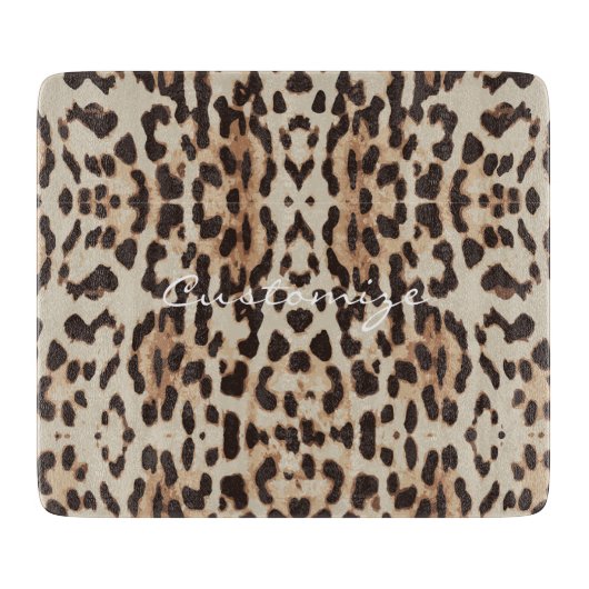 Planche À Découper Leopard Spots Motif Thunder_Cove (Devant)