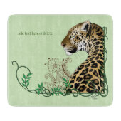 Planche À Découper Leopard Wild Cat Green Henna (Devant)