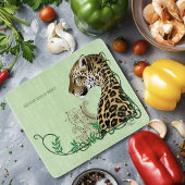 Planche À Découper Leopard Wild Cat Green Henna