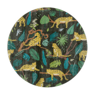 Planche À Découper Léopards dans la jungle : Vintage sauvage