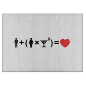 Planche À Découper L'équation d'amour pour les femmes (Devant)