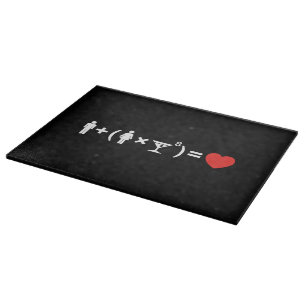 Planche À Découper L'équation d'amour pour les femmes