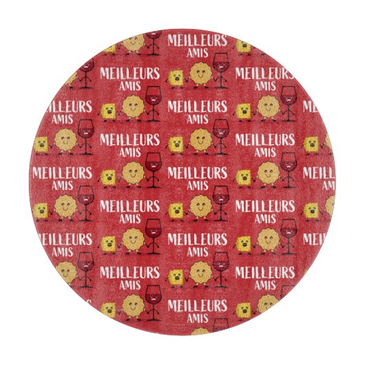 Planche À Découper Les amateurs de fromage français (Devant)