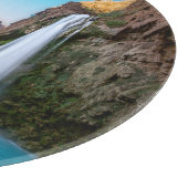 Planche À Découper Les cascades | Chutes Havasu au coucher du soleil (Coin)