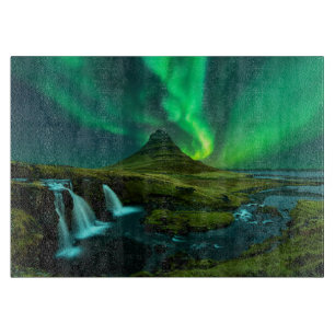 Planche À Découper Les cascades   Kirkjufellfoss Cascade, Islande