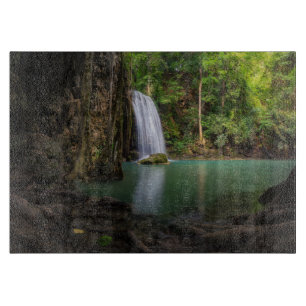 Planche À Découper Les cascades   Spring Rainforest Waterfall Thaïlan