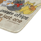 Planche À Découper Les chats sont comme des pommes chips (Coin)