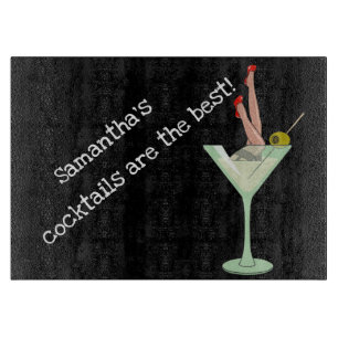 Planche À Découper Les cocktails sont les meilleurs ! Nom modifiable