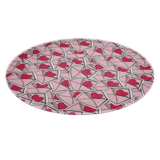 Planche À Découper Les coeurs de Valentine sur des enveloppes (Coin)