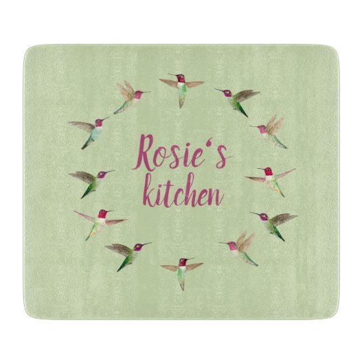 Planche À Découper Les Colibris d'Anna (Devant)