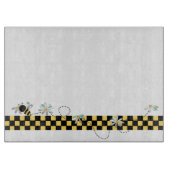 Planche À Découper Les contrôles jaunes et noirs avec gaffent des (Devant)