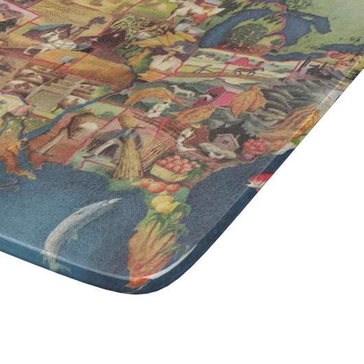 Planche À Découper Les Etats-Unis tracent - l'agriculture et (Coin)