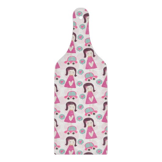 Planche À Découper Les Filles Se Rendre À Des Endroits (Devant)