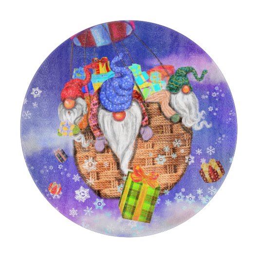 Planche À Découper Les Gnomes de la Commission de Coupe de Noël donne (Devant)