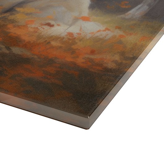 Planche À Découper Les grandes Pyrénées à l'automne Feuilles automne (Coin)