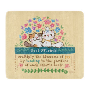 Planche À Découper Les jardins des meilleurs amis - Chats Paisley et