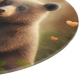 Planche À Découper Les mignons ours en amour se serrant dans leurs br (Coin)
