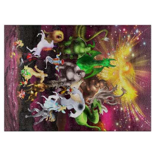 Planche À Découper Les nombreuses créatures merveilleuses de P est po (Devant)