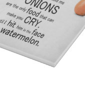 Planche À Découper Les oignons drôles vous incitent à pleurer hachoir (Coin)