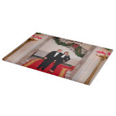 Planche À Découper Les pas de Noël Président Donald Trump & Melania (Coin)