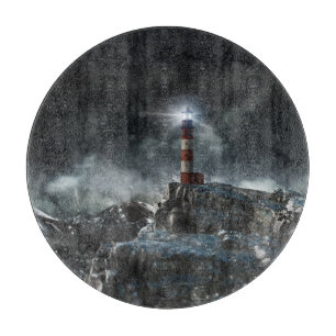 Planche À Découper Les phares Phare dans la tempête