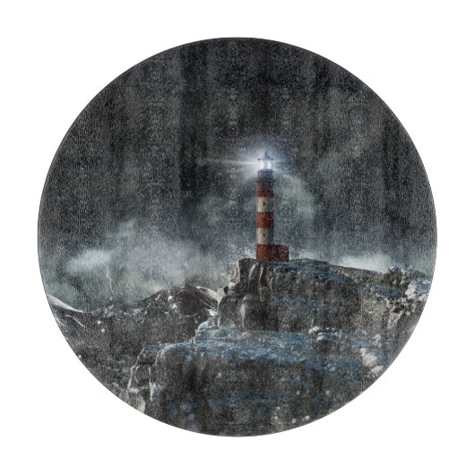 Planche À Découper Les phares | Phare dans la tempête (Devant)