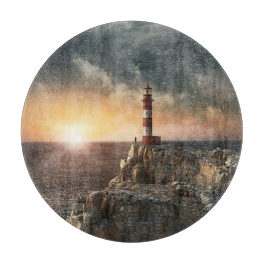 Planche À Découper Les phares | Phare rouge et blanc (Devant)