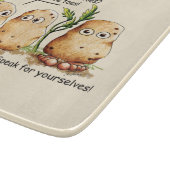 Planche À Découper Les pommes de terre cuites ont des orteils amusant (Coin)