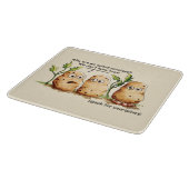 Planche À Découper Les pommes de terre cuites ont des orteils amusant (Coin)