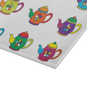 PLANCHE À DÉCOUPER LES TEAPOTS COLORÉS (Coin)