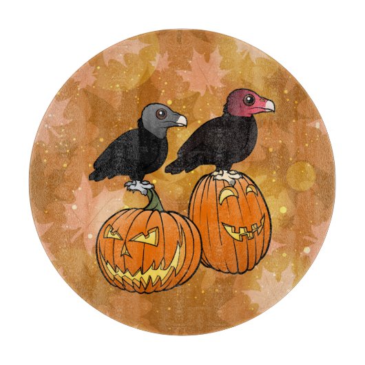 Planche À Découper Les vautours célèbrent Halloween ! (Devant)