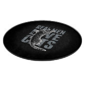 Planche À Découper Les vrais hommes aiment les chats en Grunge Style  (Coin)