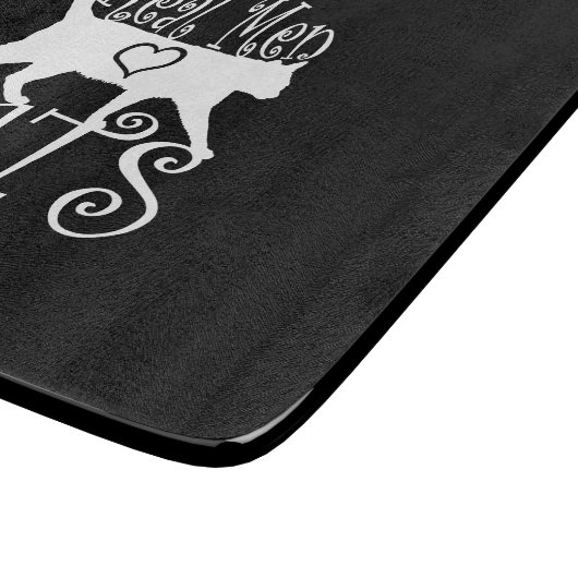 Planche À Découper Les vrais hommes raffinés adorent les chats (Coin)