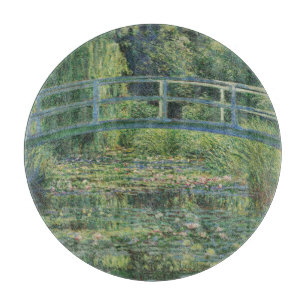 Planche À Découper L'étang À Eau, Peinture À L'Huile Paysagère, Monet