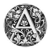 Planche À Découper Lettre A Monogramme Médiéval Art Nouveau (Devant)