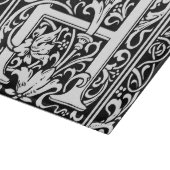 Planche À Découper Lettre H Monogramme médiéval Art Nouveau (Coin)