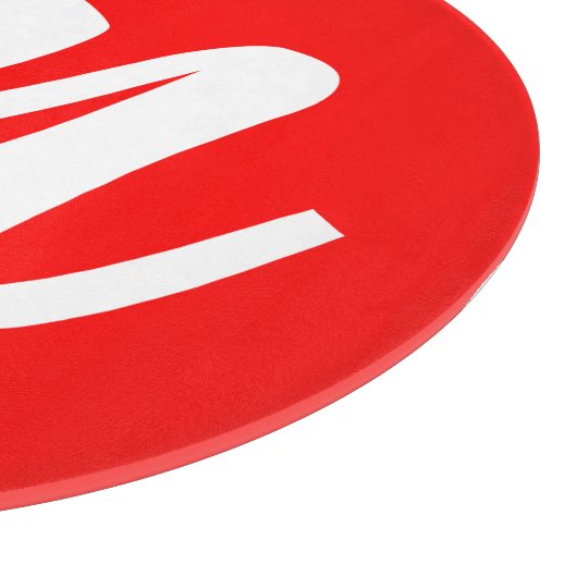 Planche À Découper LETTRE INITIALE CalliGRAPHIQUE BLANCHE ROUGE (Coin)