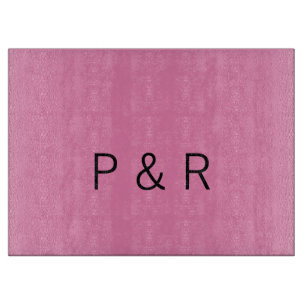 Planche À Découper Lettre initiale du couple ajoutée au partenaire ro