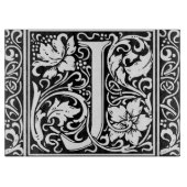 Planche À Découper Lettre J Monogramme médiéval Art Nouveau (Devant)