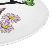 Planche À Découper Lettre K Floral Aquarelle Papillon Monogramme (Coin)