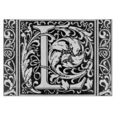 Planche À Découper Lettre L Monogramme médiéval Art Nouveau (Devant)