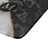 Planche À Découper LETTRE MONOGRAPHIQUE BLANC Noir BLANC COUPE (Coin)