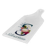 Planche À Découper LETTRE MONOGRAPHIQUE S Fancy Floral (Coin)